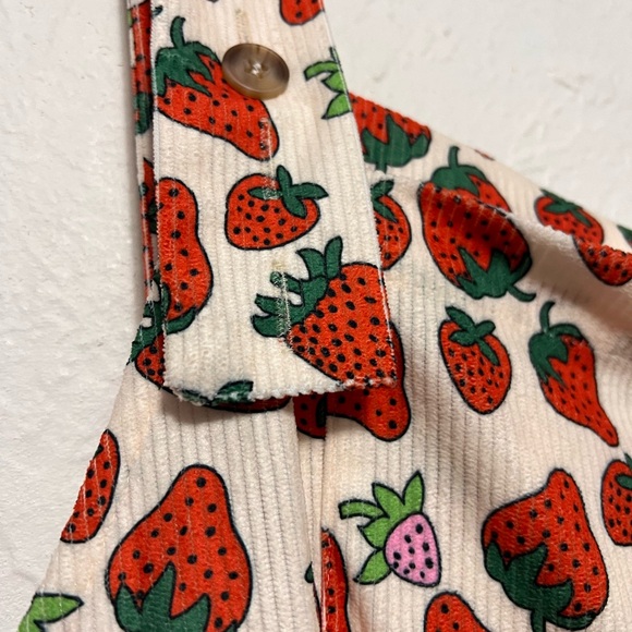 Cider Curve Strawberry Print Wide Leg Jumpsuit BNWT Size 4x - Picture 4 of 16